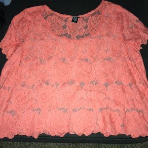 Torrid crop lace top